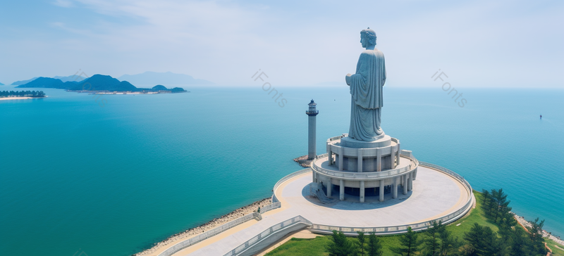 海上佛像观光景点风景景,高清,摄影图,摄影图片,图片大全,摄影图免费下载